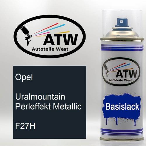 Opel, Uralmountain Perleffekt Metallic, F27H: 400ml Sprühdose, von ATW Autoteile West.